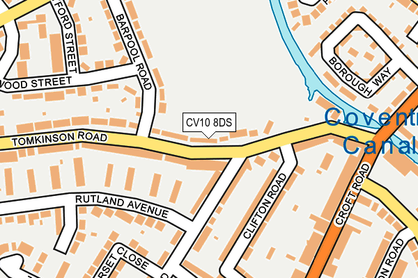 CV10 8DS map - OS OpenMap – Local (Ordnance Survey) CV10 8DS map - OS OpenMap – Local (Ordnance Survey)