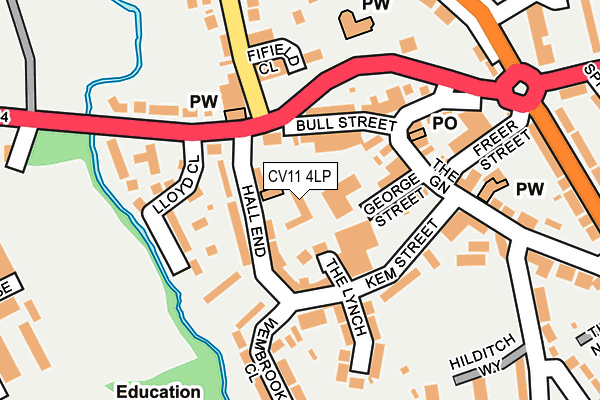 CV11 4LP map - OS OpenMap – Local (Ordnance Survey) CV11 4LP map - OS OpenMap – Local (Ordnance Survey)
