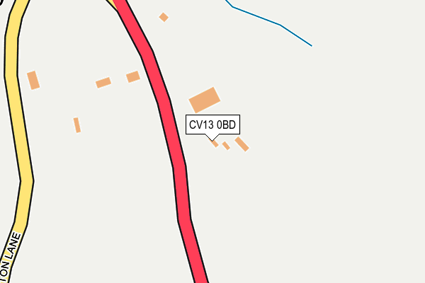 CV13 0BD map - OS OpenMap – Local (Ordnance Survey) CV13 0BD map - OS OpenMap – Local (Ordnance Survey)