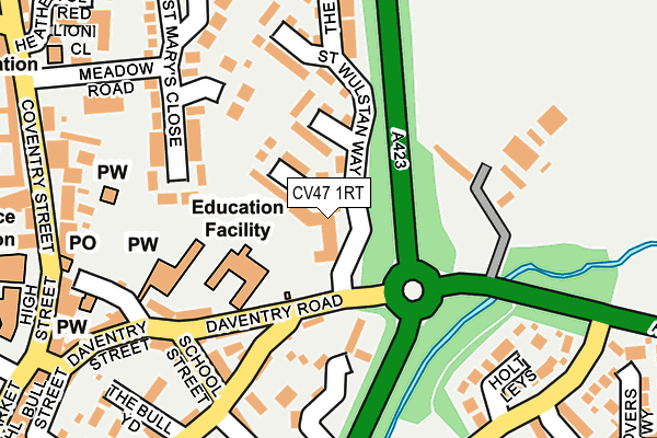 CV47 1RT map - OS OpenMap – Local (Ordnance Survey) CV47 1RT map - OS OpenMap – Local (Ordnance Survey)