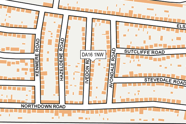 DA16 1NW map - OS OpenMap – Local (Ordnance Survey) DA16 1NW map - OS OpenMap – Local (Ordnance Survey)