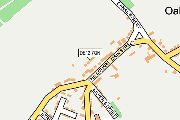 DE12 7QN map - OS OpenMap – Local (Ordnance Survey) DE12 7QN map - OS OpenMap – Local (Ordnance Survey)