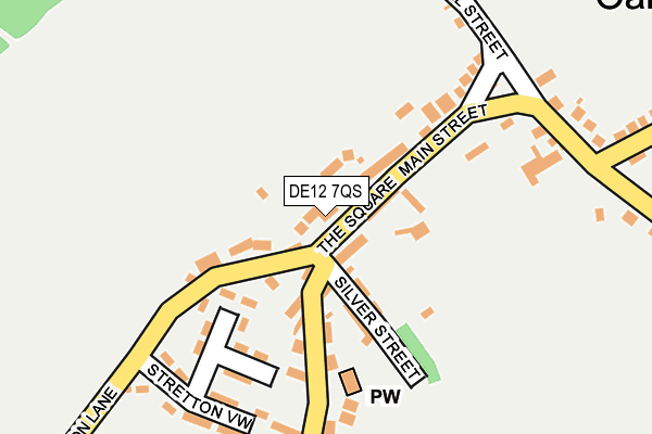 DE12 7QS map - OS OpenMap – Local (Ordnance Survey) DE12 7QS map - OS OpenMap – Local (Ordnance Survey)