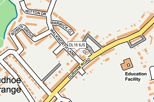 DL16 6JS map - OS OpenMap – Local (Ordnance Survey) DL16 6JS map - OS OpenMap – Local (Ordnance Survey)