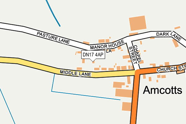 DN17 4AP map - OS OpenMap – Local (Ordnance Survey) DN17 4AP map - OS OpenMap – Local (Ordnance Survey)