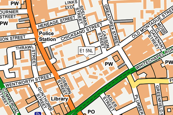 E1 5NL map - OS OpenMap – Local (Ordnance Survey) E1 5NL map - OS OpenMap – Local (Ordnance Survey)