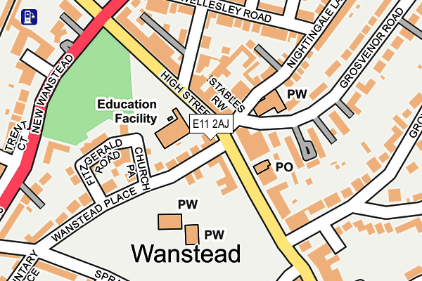 E11 2AJ map - OS OpenMap – Local (Ordnance Survey) E11 2AJ map - OS OpenMap – Local (Ordnance Survey)