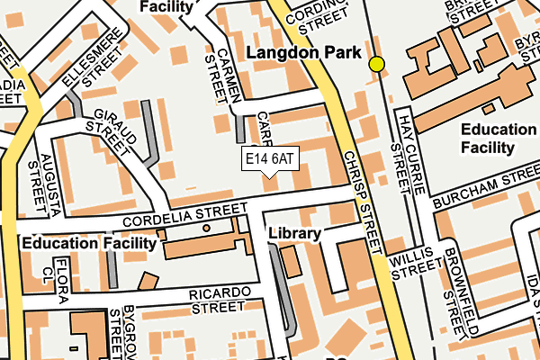 E14 6AT map - OS OpenMap – Local (Ordnance Survey) E14 6AT map - OS OpenMap – Local (Ordnance Survey)