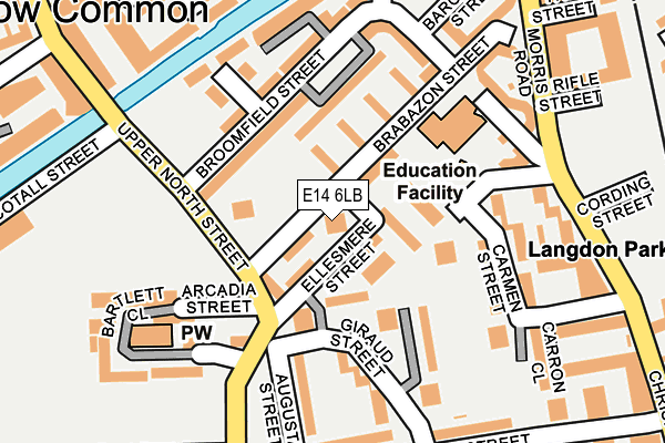 E14 6LB map - OS OpenMap – Local (Ordnance Survey) E14 6LB map - OS OpenMap – Local (Ordnance Survey)