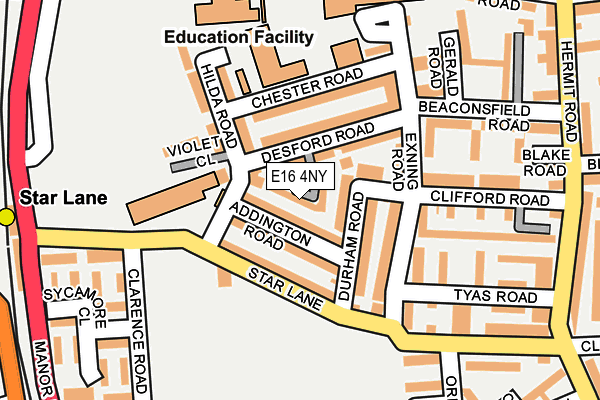 E16 4NY map - OS OpenMap – Local (Ordnance Survey) E16 4NY map - OS OpenMap – Local (Ordnance Survey)