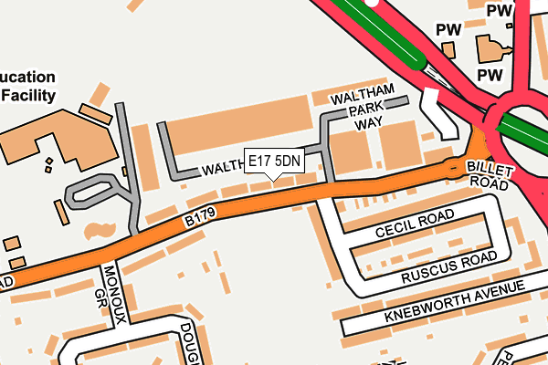 E17 5DN map - OS OpenMap – Local (Ordnance Survey) E17 5DN map - OS OpenMap – Local (Ordnance Survey)