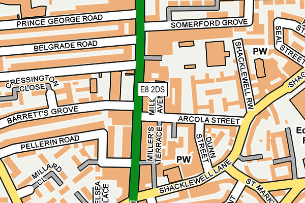 E8 2DS map - OS OpenMap – Local (Ordnance Survey) E8 2DS map - OS OpenMap – Local (Ordnance Survey)
