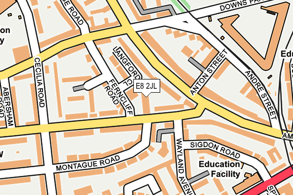 E8 2JL map - OS OpenMap – Local (Ordnance Survey) E8 2JL map - OS OpenMap – Local (Ordnance Survey)