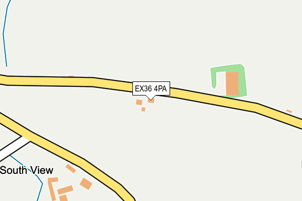 EX36 4PA map - OS OpenMap – Local (Ordnance Survey) EX36 4PA map - OS OpenMap – Local (Ordnance Survey)