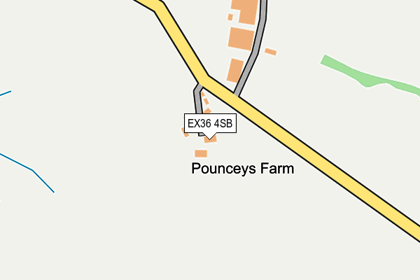 EX36 4SB map - OS OpenMap – Local (Ordnance Survey) EX36 4SB map - OS OpenMap – Local (Ordnance Survey)