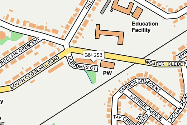 G64 2SB map - OS OpenMap – Local (Ordnance Survey) G64 2SB map - OS OpenMap – Local (Ordnance Survey)
