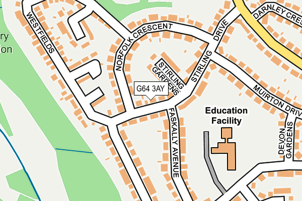 G64 3AY map - OS OpenMap – Local (Ordnance Survey) G64 3AY map - OS OpenMap – Local (Ordnance Survey)