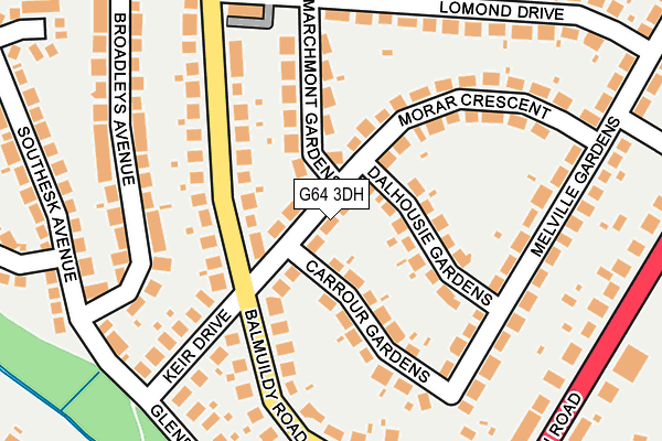 G64 3DH map - OS OpenMap – Local (Ordnance Survey) G64 3DH map - OS OpenMap – Local (Ordnance Survey)