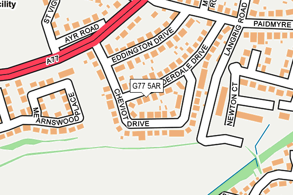 G77 5AR map - OS OpenMap – Local (Ordnance Survey) G77 5AR map - OS OpenMap – Local (Ordnance Survey)