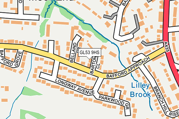 GL53 9HS map - OS OpenMap – Local (Ordnance Survey) GL53 9HS map - OS OpenMap – Local (Ordnance Survey)
