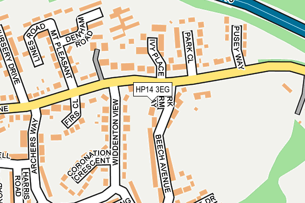 HP14 3EG map - OS OpenMap – Local (Ordnance Survey) HP14 3EG map - OS OpenMap – Local (Ordnance Survey)