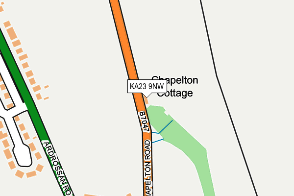KA23 9NW map - OS OpenMap – Local (Ordnance Survey) KA23 9NW map - OS OpenMap – Local (Ordnance Survey)