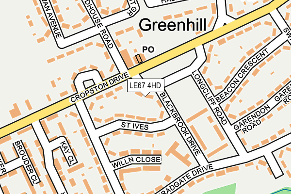 LE67 4HD map - OS OpenMap – Local (Ordnance Survey) LE67 4HD map - OS OpenMap – Local (Ordnance Survey)