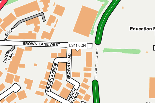 LS11 0DN map - OS OpenMap – Local (Ordnance Survey) LS11 0DN map - OS OpenMap – Local (Ordnance Survey)
