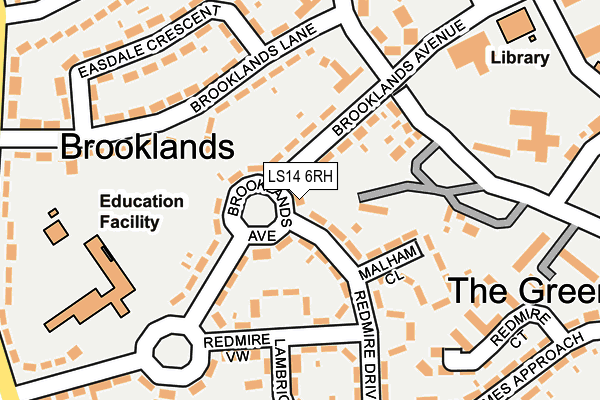 LS14 6RH map - OS OpenMap – Local (Ordnance Survey) LS14 6RH map - OS OpenMap – Local (Ordnance Survey)