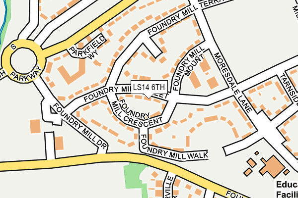 LS14 6TH map - OS OpenMap – Local (Ordnance Survey) LS14 6TH map - OS OpenMap – Local (Ordnance Survey)