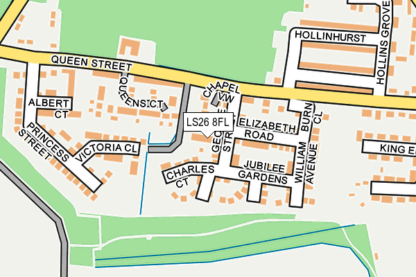 LS26 8FL map - OS OpenMap – Local (Ordnance Survey) LS26 8FL map - OS OpenMap – Local (Ordnance Survey)