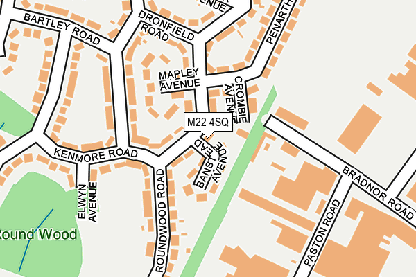 M22 4SQ map - OS OpenMap – Local (Ordnance Survey) M22 4SQ map - OS OpenMap – Local (Ordnance Survey)