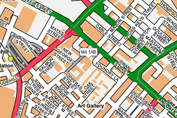 M4 1AB map - OS OpenMap – Local (Ordnance Survey) M4 1AB map - OS OpenMap – Local (Ordnance Survey)