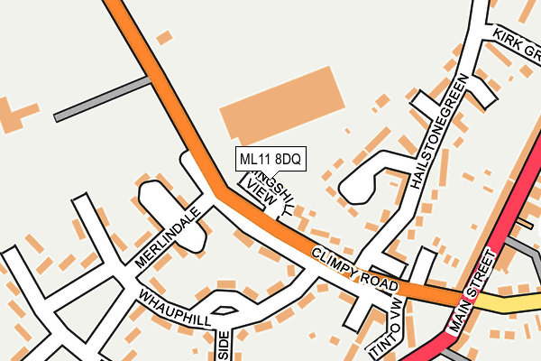 ML11 8DQ map - OS OpenMap – Local (Ordnance Survey) ML11 8DQ map - OS OpenMap – Local (Ordnance Survey)
