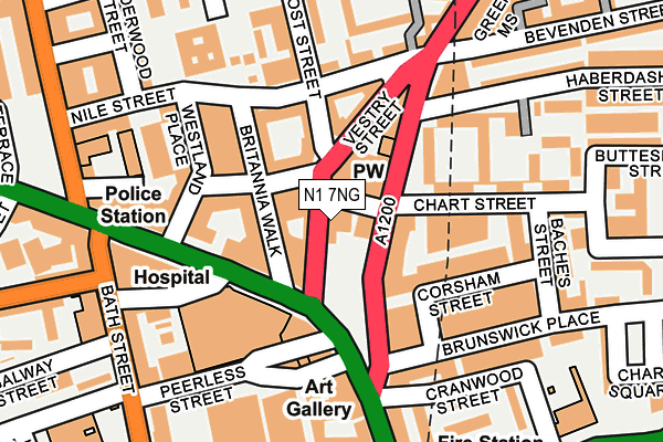N1 7NG map - OS OpenMap – Local (Ordnance Survey) N1 7NG map - OS OpenMap – Local (Ordnance Survey)