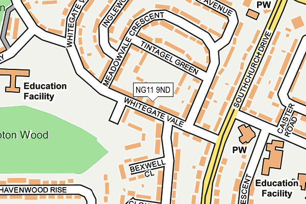 NG11 9ND map - OS OpenMap – Local (Ordnance Survey) NG11 9ND map - OS OpenMap – Local (Ordnance Survey)