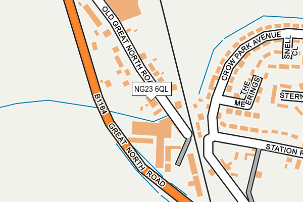 NG23 6QL map - OS OpenMap – Local (Ordnance Survey) NG23 6QL map - OS OpenMap – Local (Ordnance Survey)
