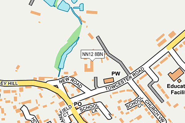 NN12 8BN map - OS OpenMap – Local (Ordnance Survey) NN12 8BN map - OS OpenMap – Local (Ordnance Survey)