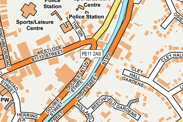PE11 2AS map - OS OpenMap – Local (Ordnance Survey) PE11 2AS map - OS OpenMap – Local (Ordnance Survey)