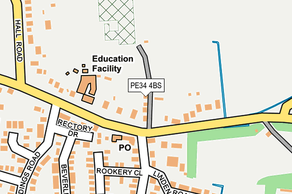 PE34 4BS map - OS OpenMap – Local (Ordnance Survey) PE34 4BS map - OS OpenMap – Local (Ordnance Survey)