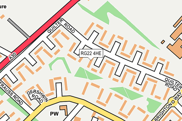 RG22 4HE map - OS OpenMap – Local (Ordnance Survey) RG22 4HE map - OS OpenMap – Local (Ordnance Survey)