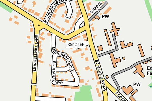 RG42 4EH map - OS OpenMap – Local (Ordnance Survey) RG42 4EH map - OS OpenMap – Local (Ordnance Survey)
