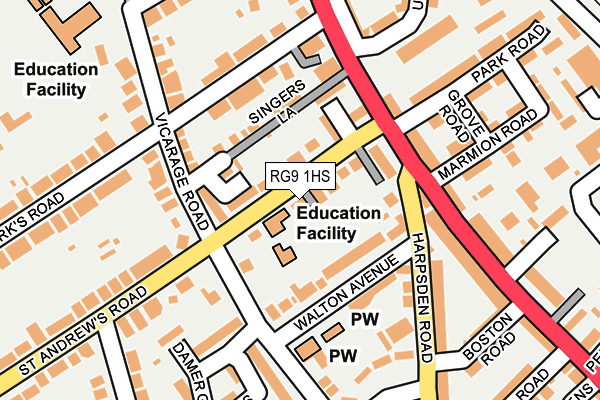 RG9 1HS map - OS OpenMap – Local (Ordnance Survey) RG9 1HS map - OS OpenMap – Local (Ordnance Survey)