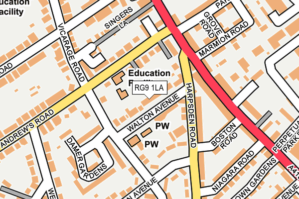 RG9 1LA map - OS OpenMap – Local (Ordnance Survey) RG9 1LA map - OS OpenMap – Local (Ordnance Survey)