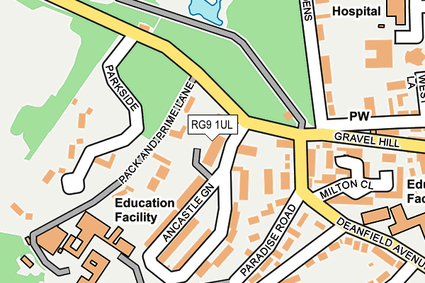 RG9 1UL map - OS OpenMap – Local (Ordnance Survey) RG9 1UL map - OS OpenMap – Local (Ordnance Survey)