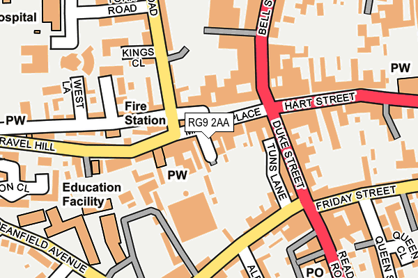 RG9 2AA map - OS OpenMap – Local (Ordnance Survey) RG9 2AA map - OS OpenMap – Local (Ordnance Survey)