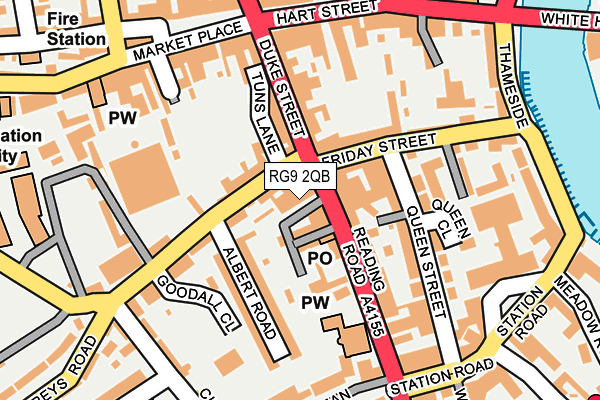 RG9 2QB map - OS OpenMap – Local (Ordnance Survey) RG9 2QB map - OS OpenMap – Local (Ordnance Survey)