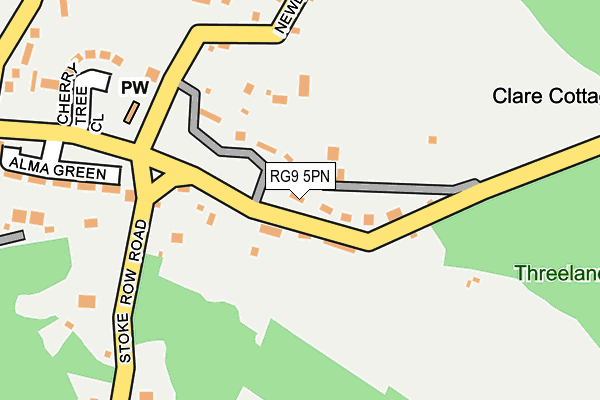 RG9 5PN map - OS OpenMap – Local (Ordnance Survey) RG9 5PN map - OS OpenMap – Local (Ordnance Survey)