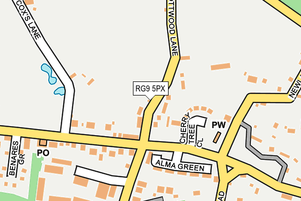 RG9 5PX map - OS OpenMap – Local (Ordnance Survey) RG9 5PX map - OS OpenMap – Local (Ordnance Survey)