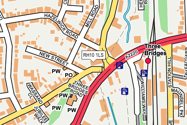 RH10 1LS map - OS OpenMap – Local (Ordnance Survey) RH10 1LS map - OS OpenMap – Local (Ordnance Survey)